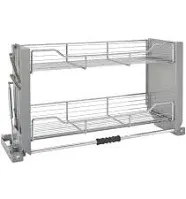 Rev-A-Shelf 5PD-24CRN 24&#034; Chrome Convenient Wall Cabinet Pull-Down Shelf System