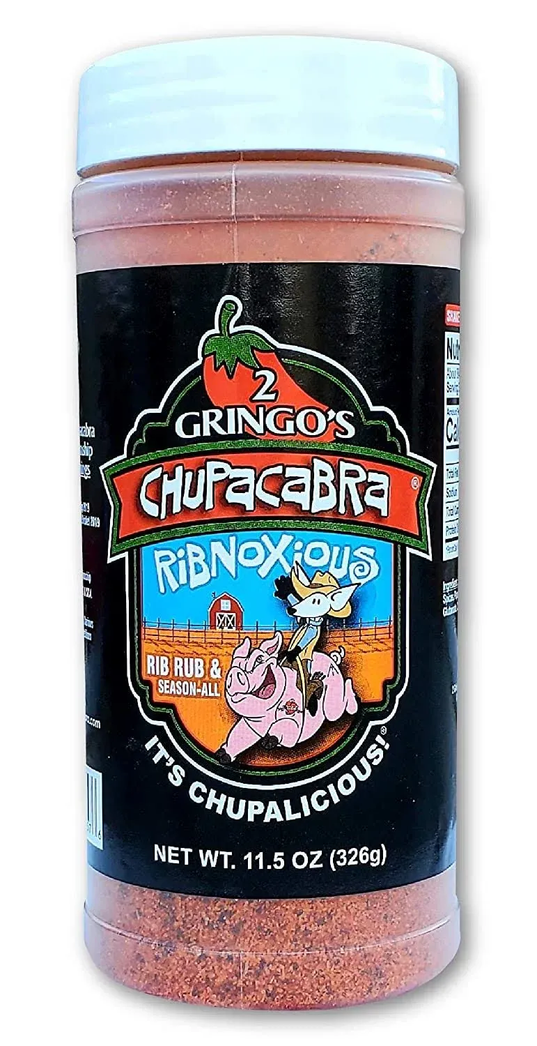 2 Gringos Chupacabra Original Fine Meat Rub No MSG 25 Ounces