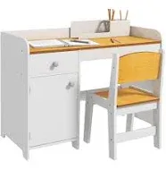 Qaba Kids Desk and Chair Set