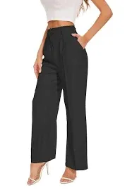 FUNYYZO Work Pants for Women Business Casual Office Dress Pants Trousers with Pockets 2023ÿ