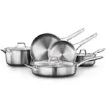 Calphalon Premier Stainless Steel 8 PC Cookware Set | Cozymeal