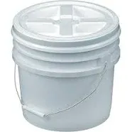 Bucket Kit, 3.5 Gallon Bucket with White Gamma Seal Screw-On Threaded Lid