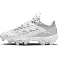 Nike Kids' Vapor Edge Shark 2 Football Cleats, Boys', Size 5.5, White/Silver