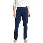 Chic Women's Easy Fit Elastic Waist Pull On Pant