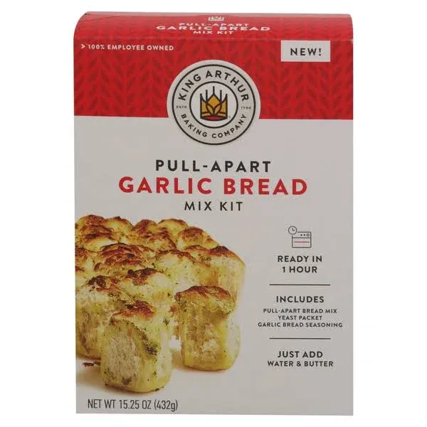 King Arthur 15.25 oz Pull Apart Garlic Bread Mix Kit