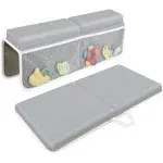 JJGoo Bath Kneeler with Elbow Rest Pad Set, 1.5 inch Kneeling Pad Mat for - Gray