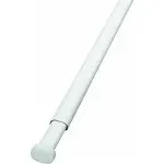 Levolor Oval Spring Tension Rod 48" - 86" White