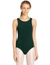 Capezio women’s High-Neck Tank ballet leg line Leotard, royal blue, Med, NWT