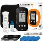 CareSens N Blood Glucose Monitor Kit w/ 100 Blood Sugar Test Strips 100 Lancets