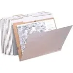 Aos Flat Storage File Folders - Stores Flat Items Up to 18x24 - Pack of 10