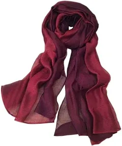 Snug Star Cotton Silk Scarf Elegant Soft Wraps Color Shade Scarves for Women