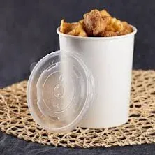 Karat 16oz PP Food Container Flat Lids