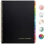  Teacher Planner 2024-2025 Academic Year, Lite Lesson Planner Book Black