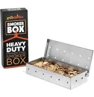 Grillaholics Heavy Duty Stainless Steel Wood Chip Smoker Box for Gas Grills