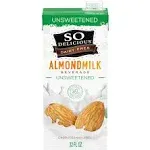 So Delicious Dairy Free Almond Milk Beverage -Unsweetened - Case of 6 - 32 fl oz