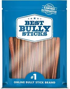 12 Inch All-Natural Usa-Baked Bully Sticks for Dogs - 12” Fully Digestible, 100%