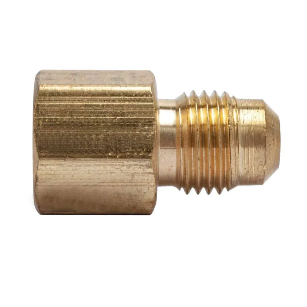 LTWFITTING Brass Flare 5/16" OD x 1/4" Female NPT Female Connector Tube Fitting(Pack of 5)