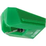 Green Replacement Elliptical Turntable Stylus For The Audio-Technica At-Vmn95E.