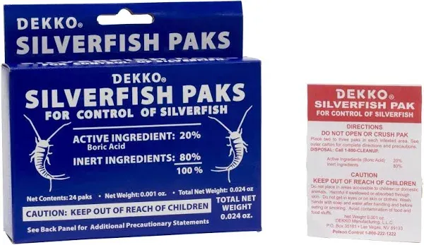 Silverfish Control Packs - 24 count