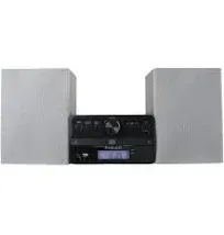 Philco Stereo Shelf Systems Tray Loading CD Player with Digital Fm Radio