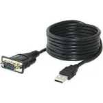 NEW 2PK SABRENT 6 Ft. USB To Serial 9-pin DB-9 RS-232 Adapter Cable SBT-FTDI