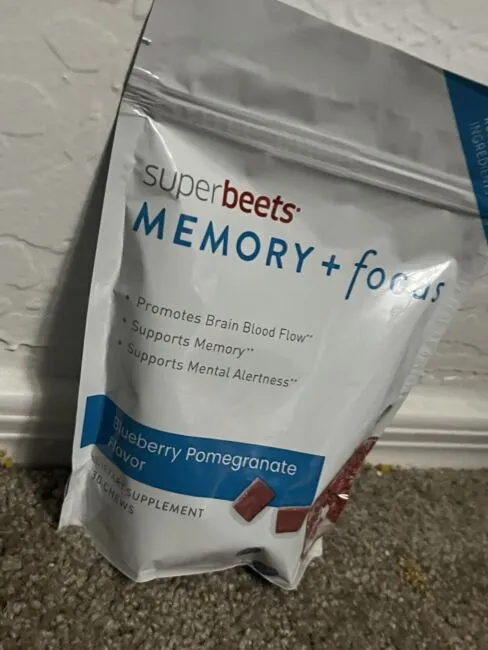 SuperBeets Memory + Focus 30 Chews