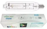 MH 1000W Metal Halide Single Ended HID Grow Light Bulb Lamp High PAR Enhanced Blue and Violet Spectrums for Hydroponic Horticulture Vegetative Growth,CCT 6000K,92,000Lumens,E39 Base