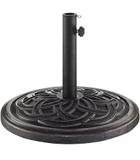 Circle Weave Round Outdoor Patio Umbrella Base