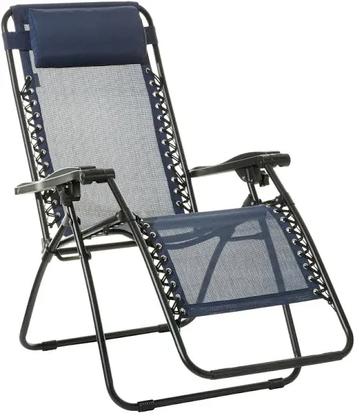 Ergonomic Textilene Zero Gravity Folding Lounge Chair - Relaxing Outdoor Retreat