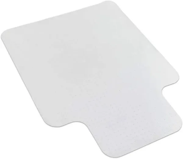 Mind Reader Office Chair Mat for Hardwood Floors, PVC, 47"L x 35.25"W x 0.125"H, Clear