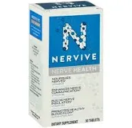 Nervive Nerve Health Dietary Supplement 30 Tablets Exp 2025+