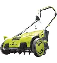 Sun Joe Aj805e Electric Lawn Dethatcher w/ Collection Bag , 15 inch , 13 Amp , Scarifier