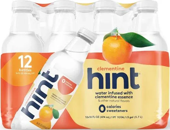 Hint Water, Strawberry Kiwi, 16 Fl Oz, 12 Ct