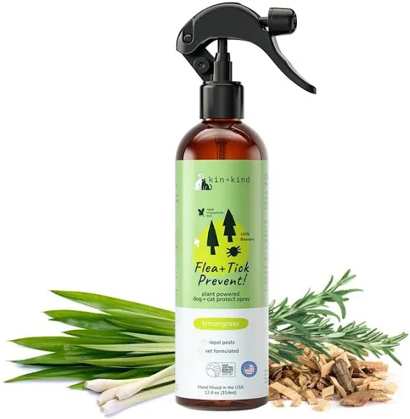 kin+kind Flea Tick Lemongrass Spray