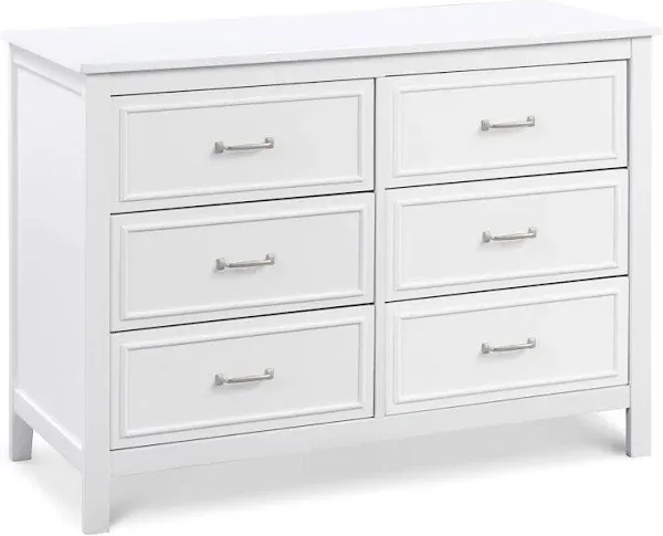 DaVinci Charlie 6-Drawer Double Dresser - White