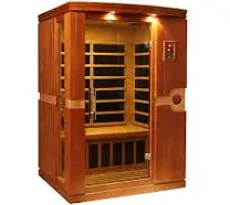 Golden Designs Dynamic Venice 2-person Low EMF (Under 8MG) FAR Infrared Sauna (Canadian Hemlock)