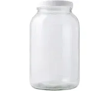 FastRack 1-1 Gallon Wide Mouth Mason Jar, Clear 1 gallon, 