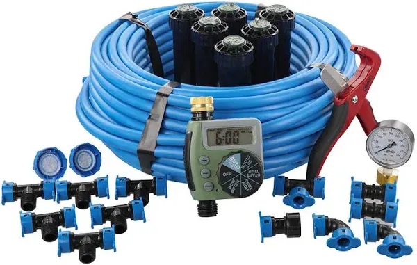 In-Ground 1/2-Inch Sprinkler System with Hose Faucet Timer 50020