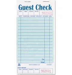 - GCP3632-1-IN Pink Guest Check Board, 1 Part Booked with 15 Lines, Package of 1