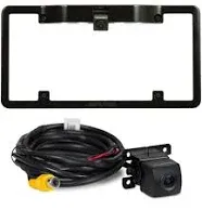 Alpine License Plate Frame with Alpine HCE-C1100 Back Up Camera