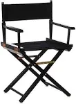 Casual Home Director's Chair Frame-Black Canvas