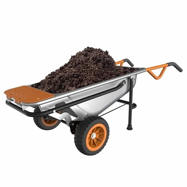 Worx WG050 Aerocart 8-in-1 Yard Cart Wheelbarrow Dolly