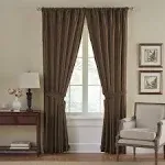 Elrene Home Fashions Versailles Curtain Panel - Size: 52" W x 84" L, Color: Chocolate