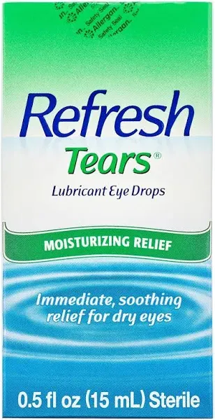 REFRESH TEARS Lubricant Eye Drops 0.50 oz (Pack of 2)