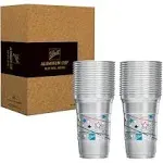 Ball Aluminum Cup Recyclable Party 30-Count 20 oz. Summer Celebration Logo