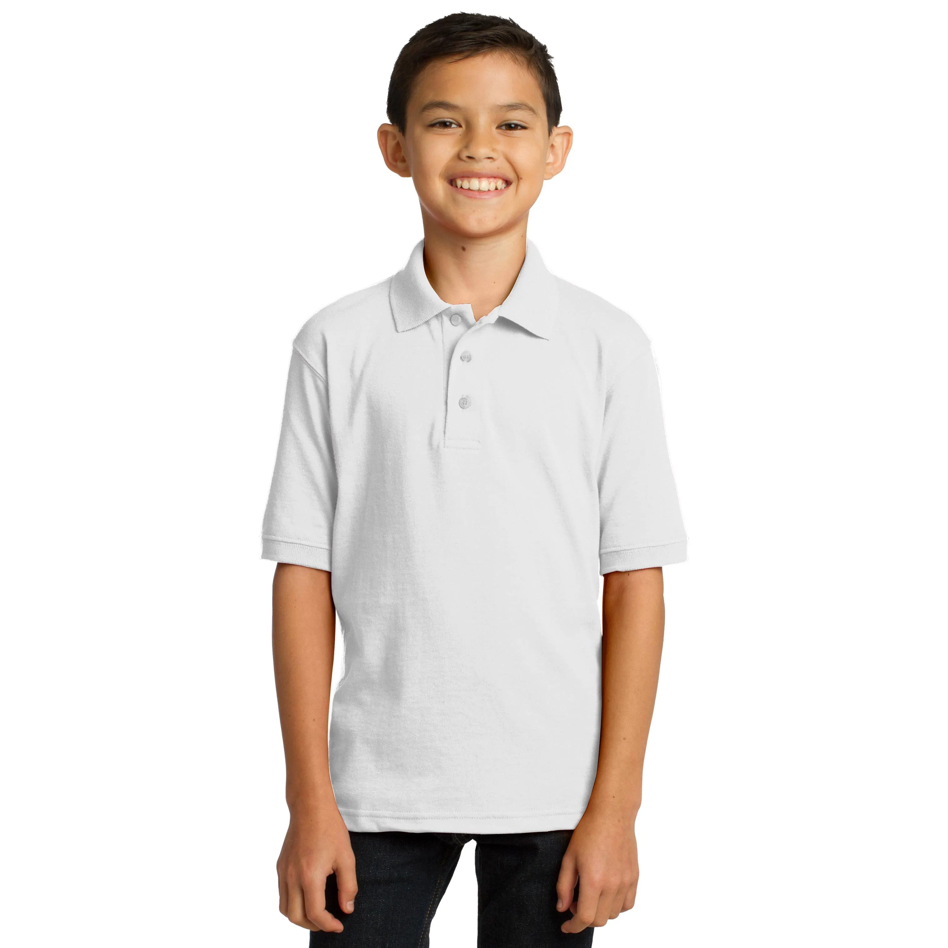 Port & Company Youth Core Blend Jersey Knit Polo