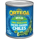 Ortega Green Chiles, Fire Roasted, Mild, Diced - 7 oz