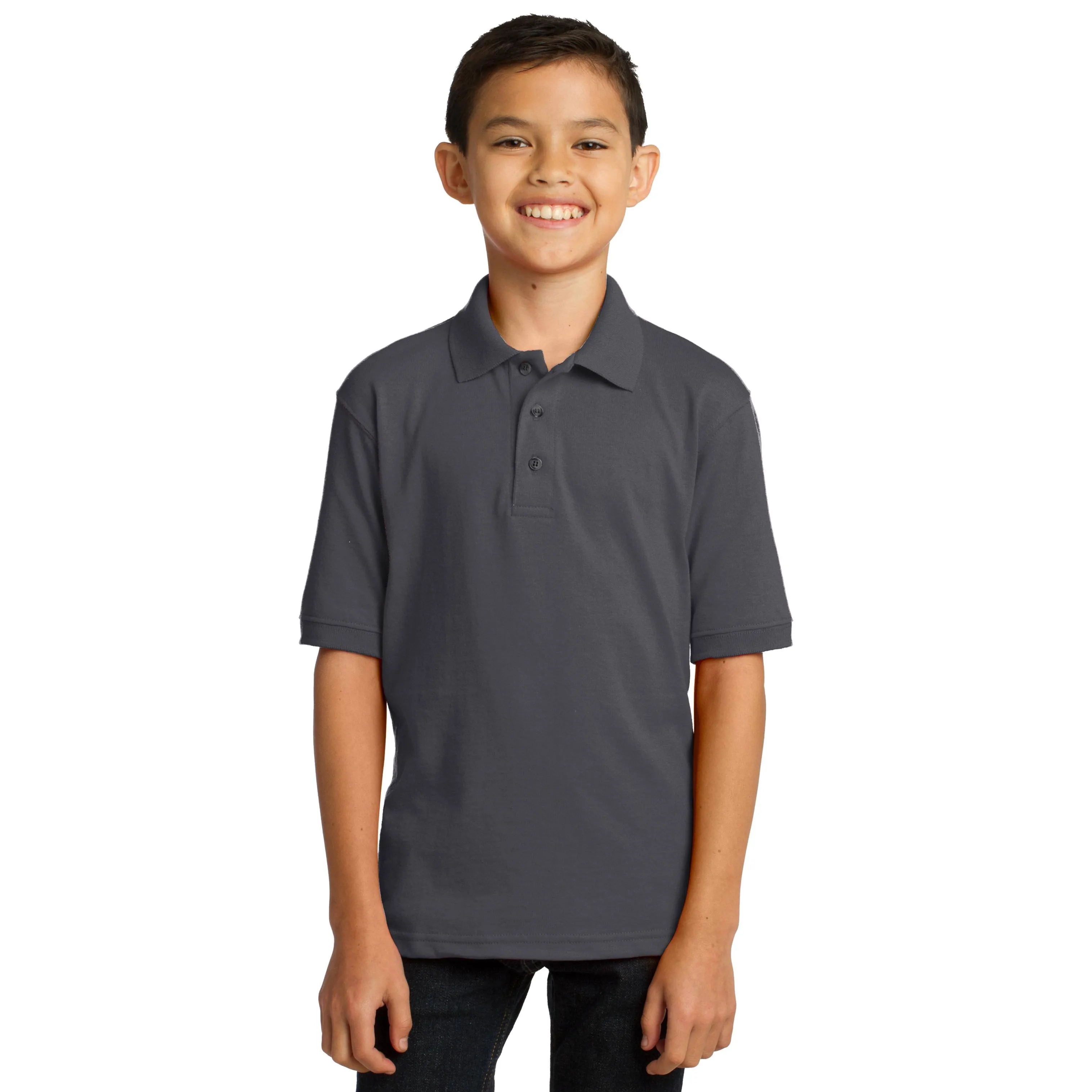 Port & Company Youth Core Blend Jersey Knit Polo