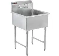 DuraSteel Utility 1 Compartment Preperation Sink SH24241P