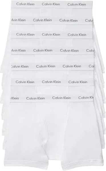 Calvin Klein Men's Cotton Classics 7-Pack Boxer Brief - Blue - XL